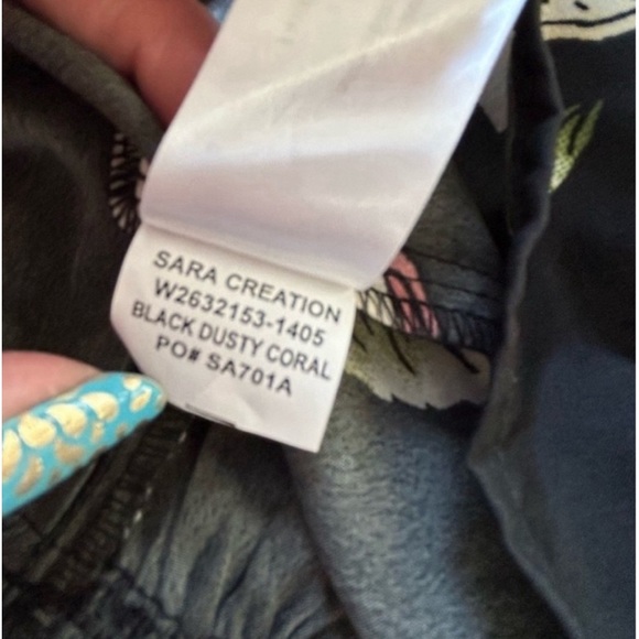 Band of Gypsies Floral Black Pink Mini Sundress Boho Size S - Picture 9 of 12